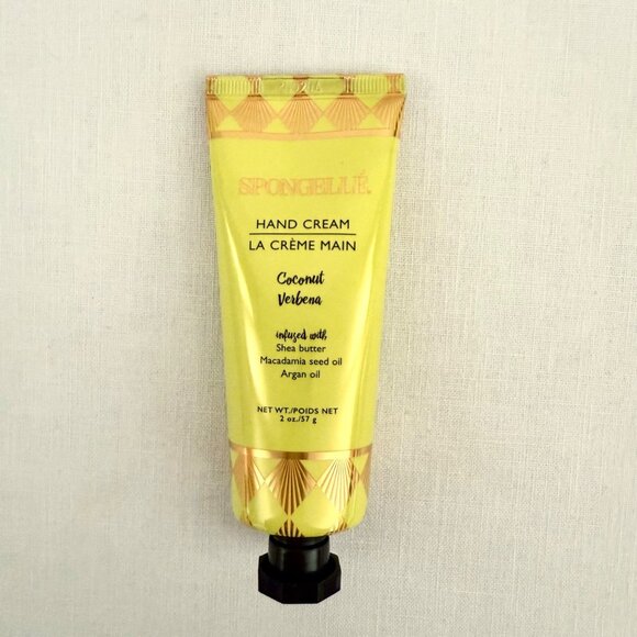 Spongelle Coconut Verbena Hand Cream 2oz Shea Macadamia Argan New Full Size - Picture 1 of 7